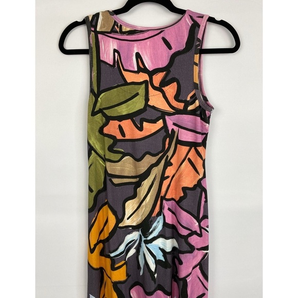 Soft Surroundings Women's‎ Joylyn Cinched Waist Palm Leaf Print Maxi Dress - PXS - Picture 7 of 10